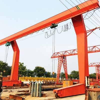 ইস্পাত বক্স টাইপ 20T একক মরীচি গ্যান্ট্রি ক্রেন বৈদ্যুতিক উত্তোলন